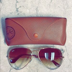 Rayban gradient aviator sunglasses!